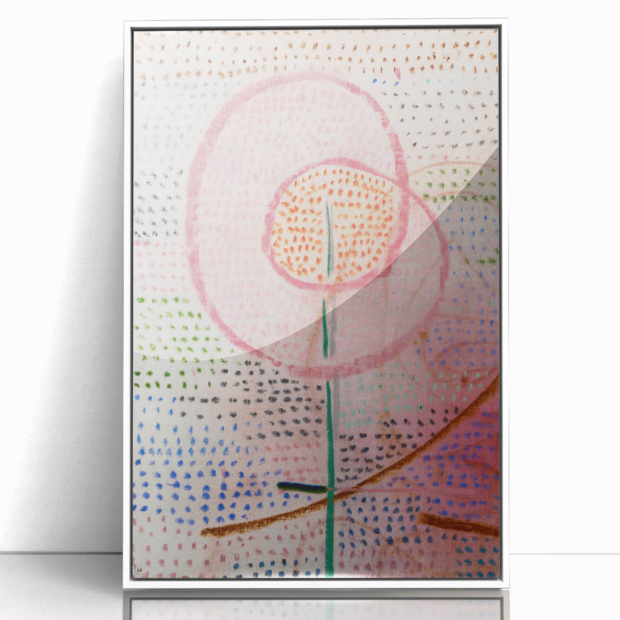 Modern Wall Art - Abstract Blossoming Flower Print for Trendy Decor