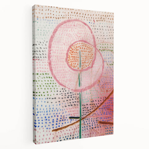 Modern Wall Art - Abstract Blossoming Flower Print for Trendy Decor