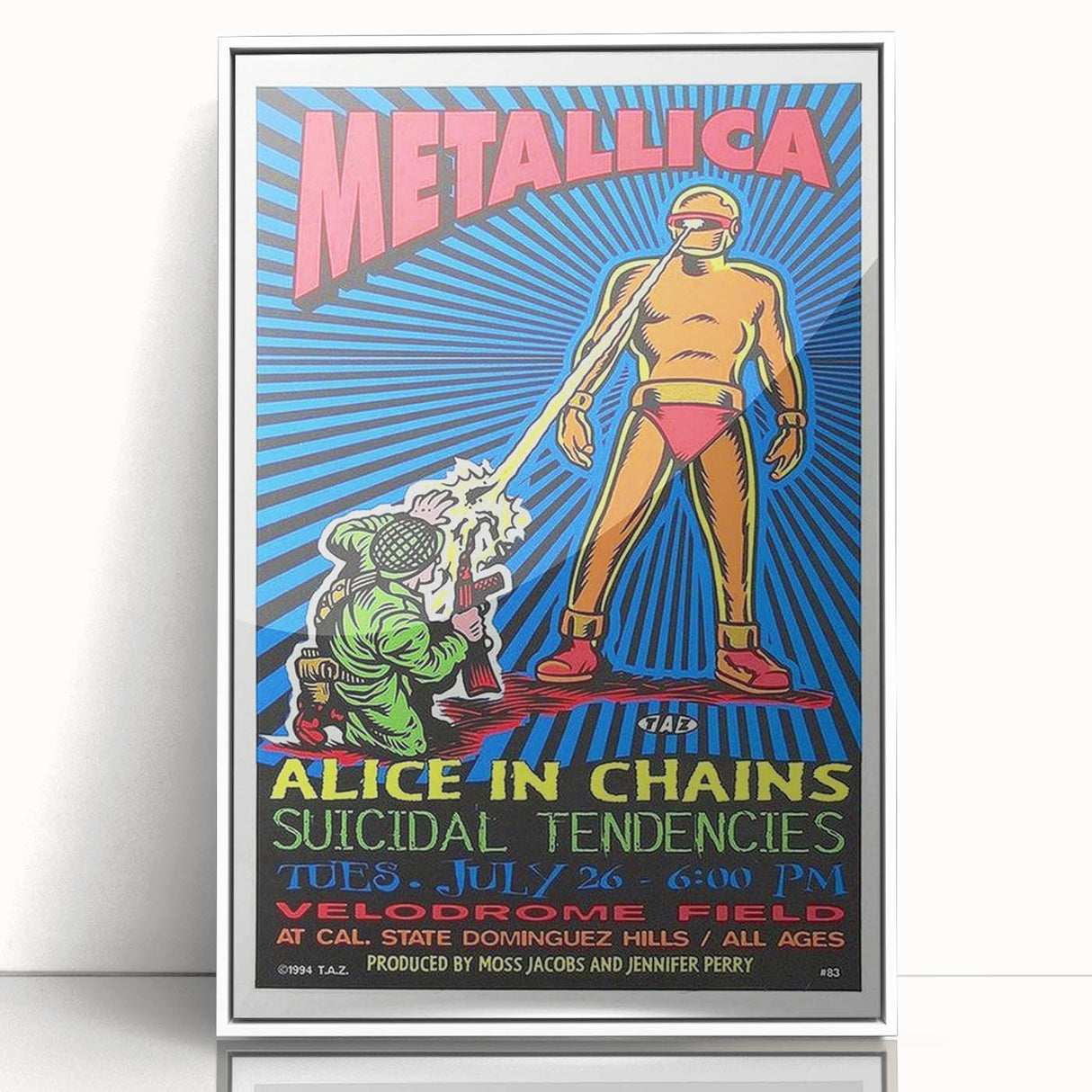 Metallica Concert Poster - Alice in Chains & Suicidal Tendencies