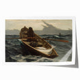 The Fog Warning Realism Art Print - Maritime Seascape Canvas Decor