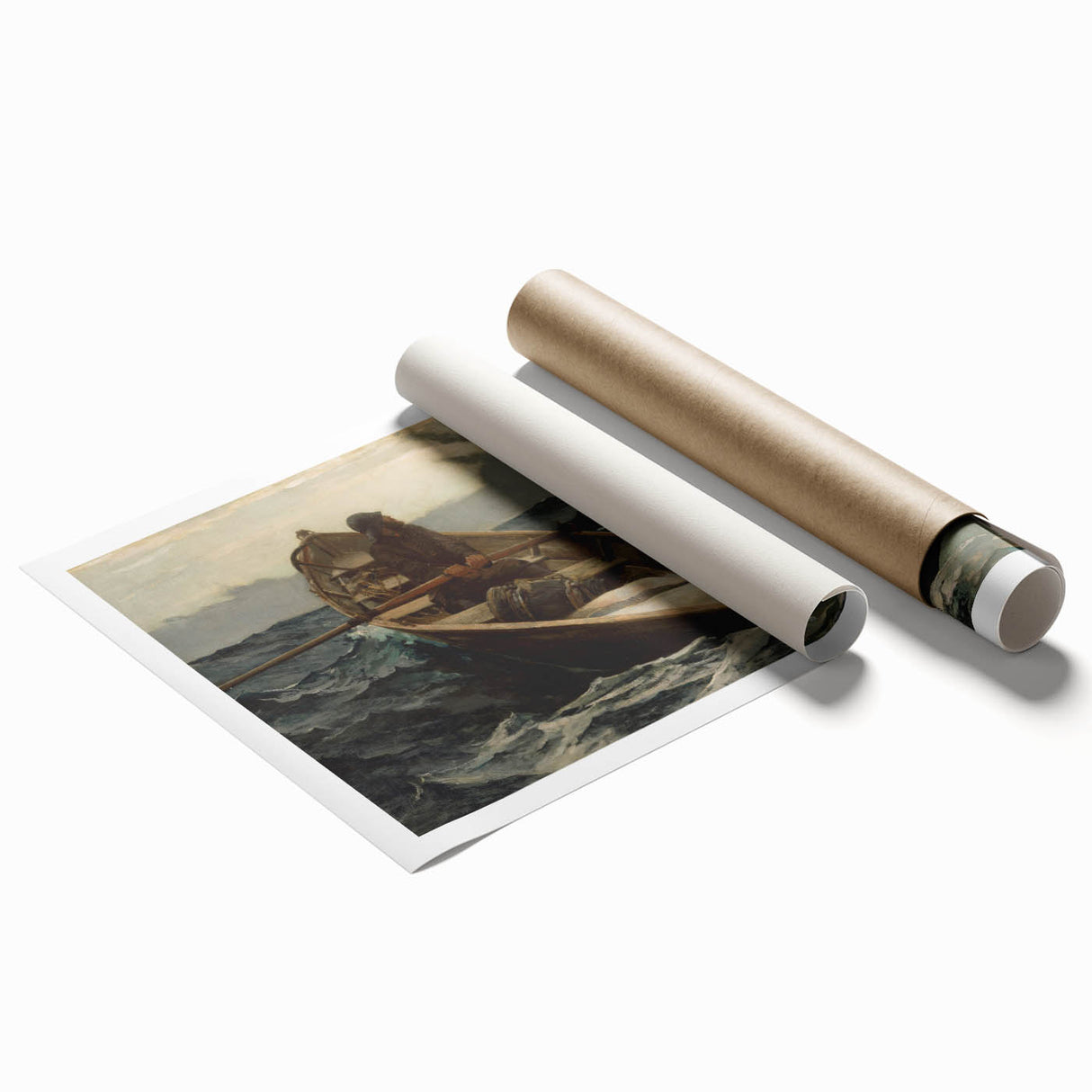 The Fog Warning Realism Art Print - Maritime Seascape Canvas Decor