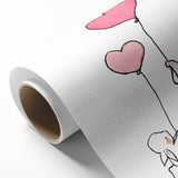 Cute Elephant & Bunny Girls Room Wall Art - Nursery Balloon Decor