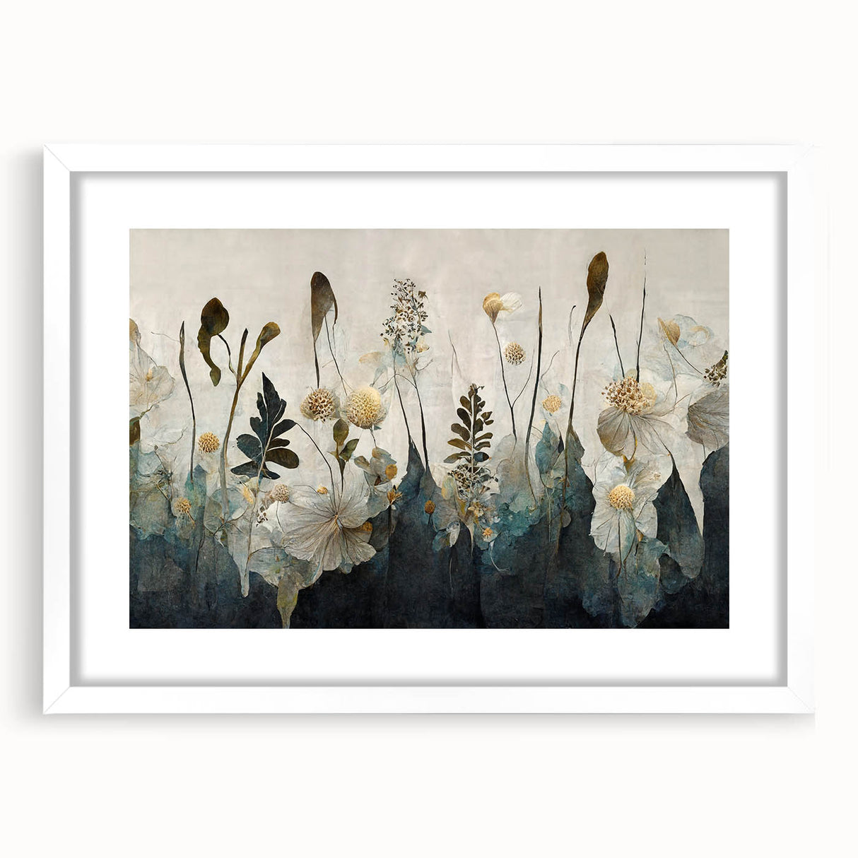 Elegant Botanical Living Room Wall Art – Nature Canvas Print