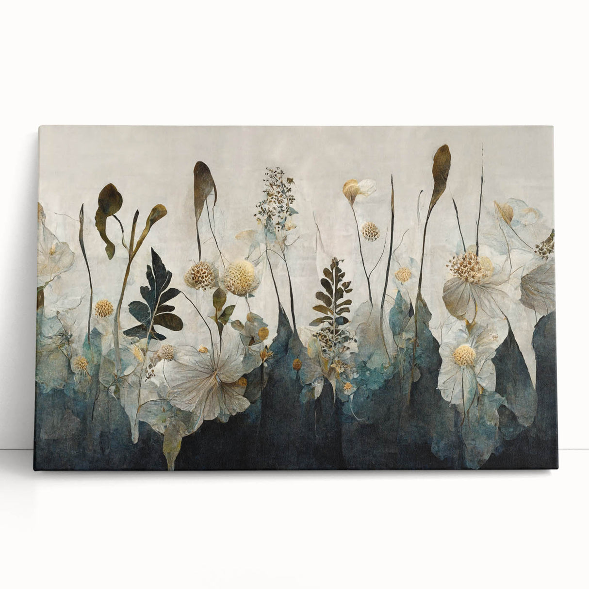 Elegant Botanical Living Room Wall Art – Nature Canvas Print