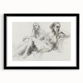 Abstract figurative frame with black mat and modern design, showcasing a minimalist aesthetic ideal for contemporary home decor. Perfect for stylish wall displays.