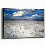 Framed abstract landscape canvas art showcasing vibrant colors and bold brushstrokes, presented in a sleek black frame, ideal for modern home decor.