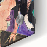 Expressionist Art - Vibrant Self-Portrait in Abstract Style