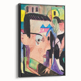 Expressionist Art - Vibrant Self-Portrait in Abstract Style