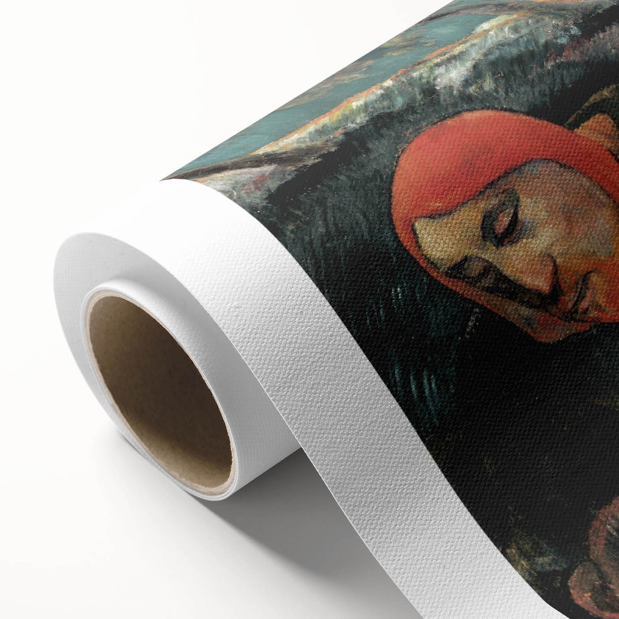 Contemplative Figure Wall Art - Dark Modern Expressionist Decor