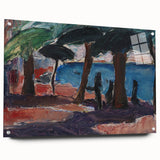 The Quay, Bandol Realism Art Print - Expressive Coastal Canvas Decor