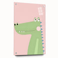 Adorable Crocodile Girls Room Wall Art - Fun & Playful Kids Decor