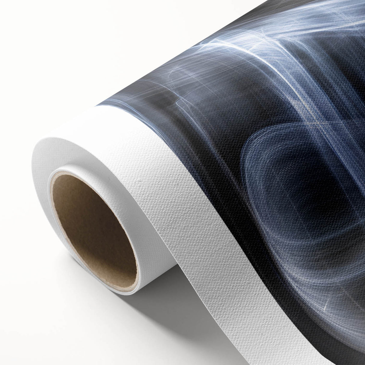 Swirling Light Motion Wall Art – Abstract White Energy Photography