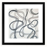 Abstract geometric frame with a matte black finish, showcasing a contemporary design ideal for modern decor. Perfect for displaying art or photographs in stylish interiors.