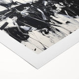 Abstract splatter art on rolled canvas showcasing vibrant colors and dynamic patterns, ideal for modern home decor or artistic spaces, packaged securely in a tube.