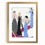 Elegant Art Deco Wall Art – 1920s Evening Gowns in Glamorous Setting