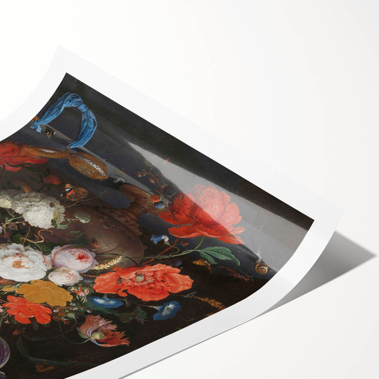 Elegant Baroque Floral Art | Antique Rococo Wall Art Print