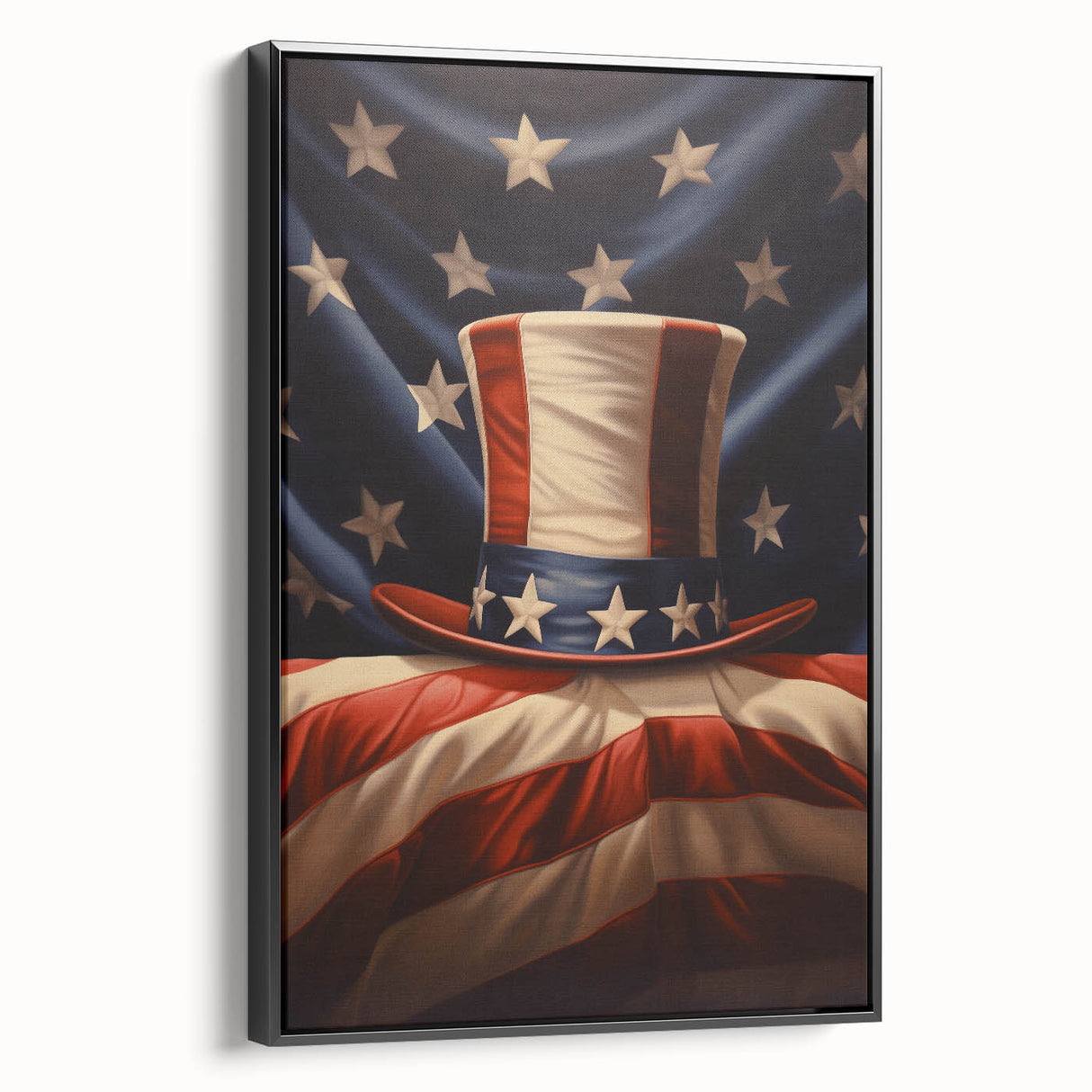 Uncle Sam’s Hat & USA Flag - Patriotic Wall Art for Independence Day