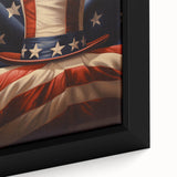 Uncle Sam’s Hat & USA Flag - Patriotic Wall Art for Independence Day