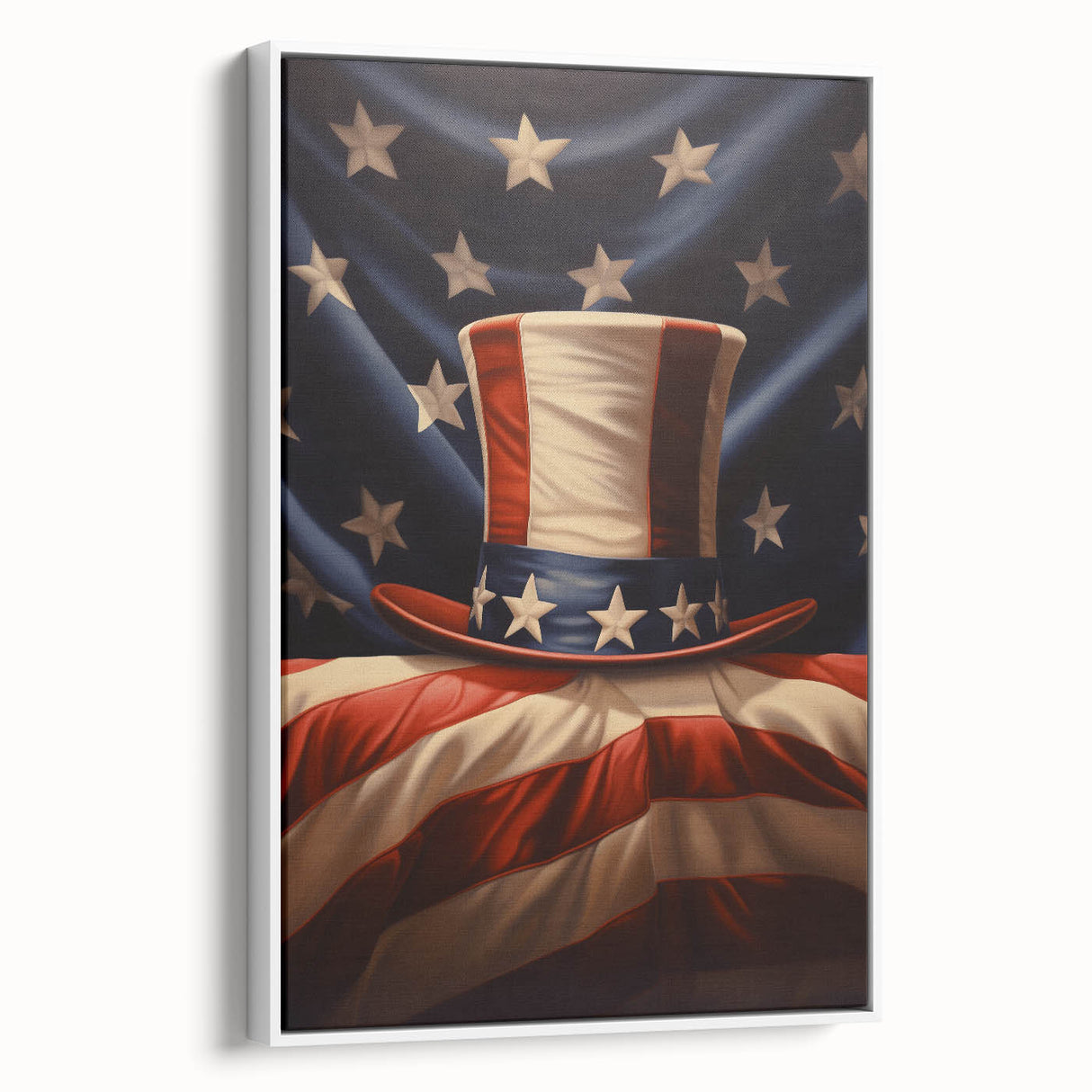 Uncle Sam’s Hat & USA Flag - Patriotic Wall Art for Independence Day