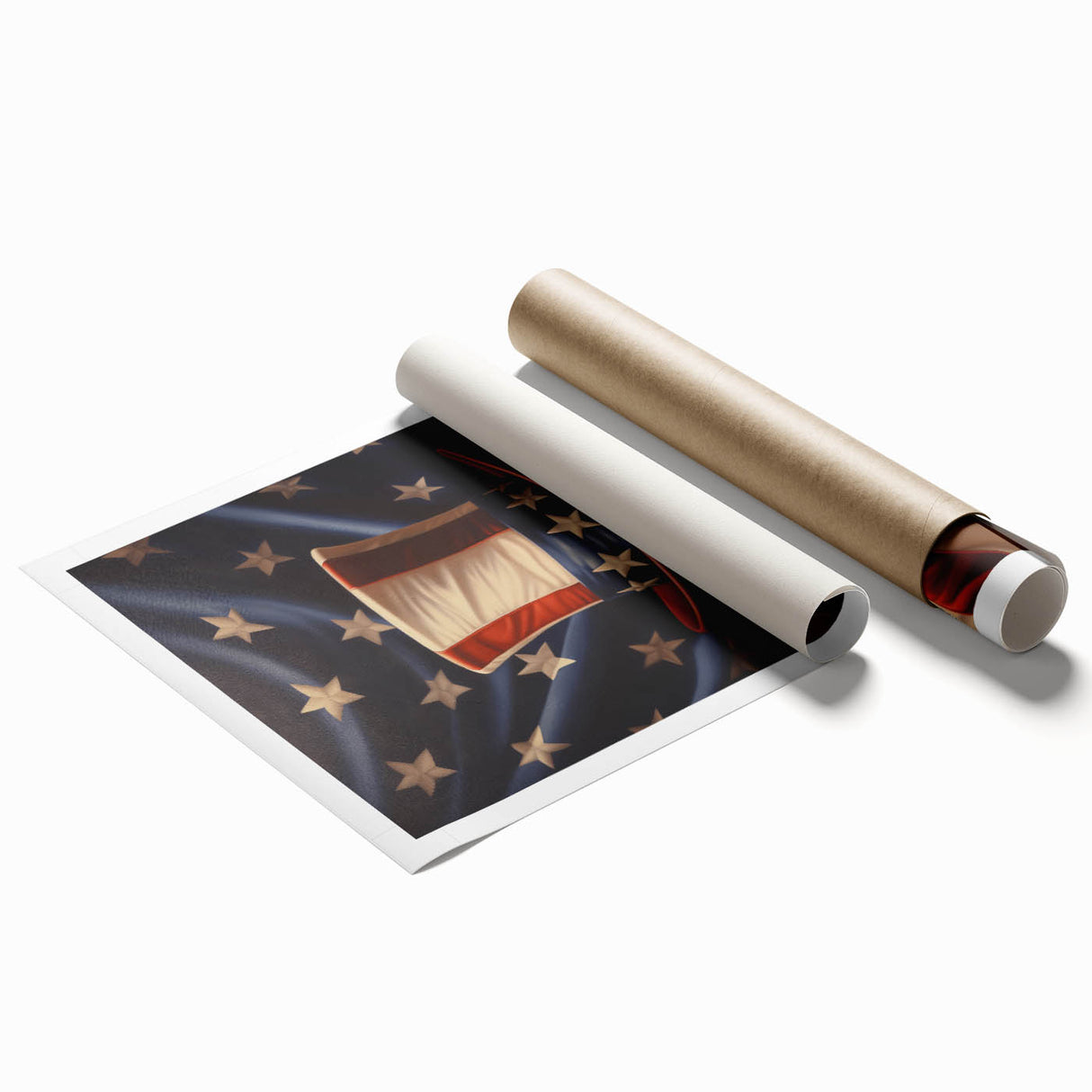 Uncle Sam’s Hat & USA Flag - Patriotic Wall Art for Independence Day