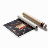 Uncle Sam’s Hat & USA Flag - Patriotic Wall Art for Independence Day