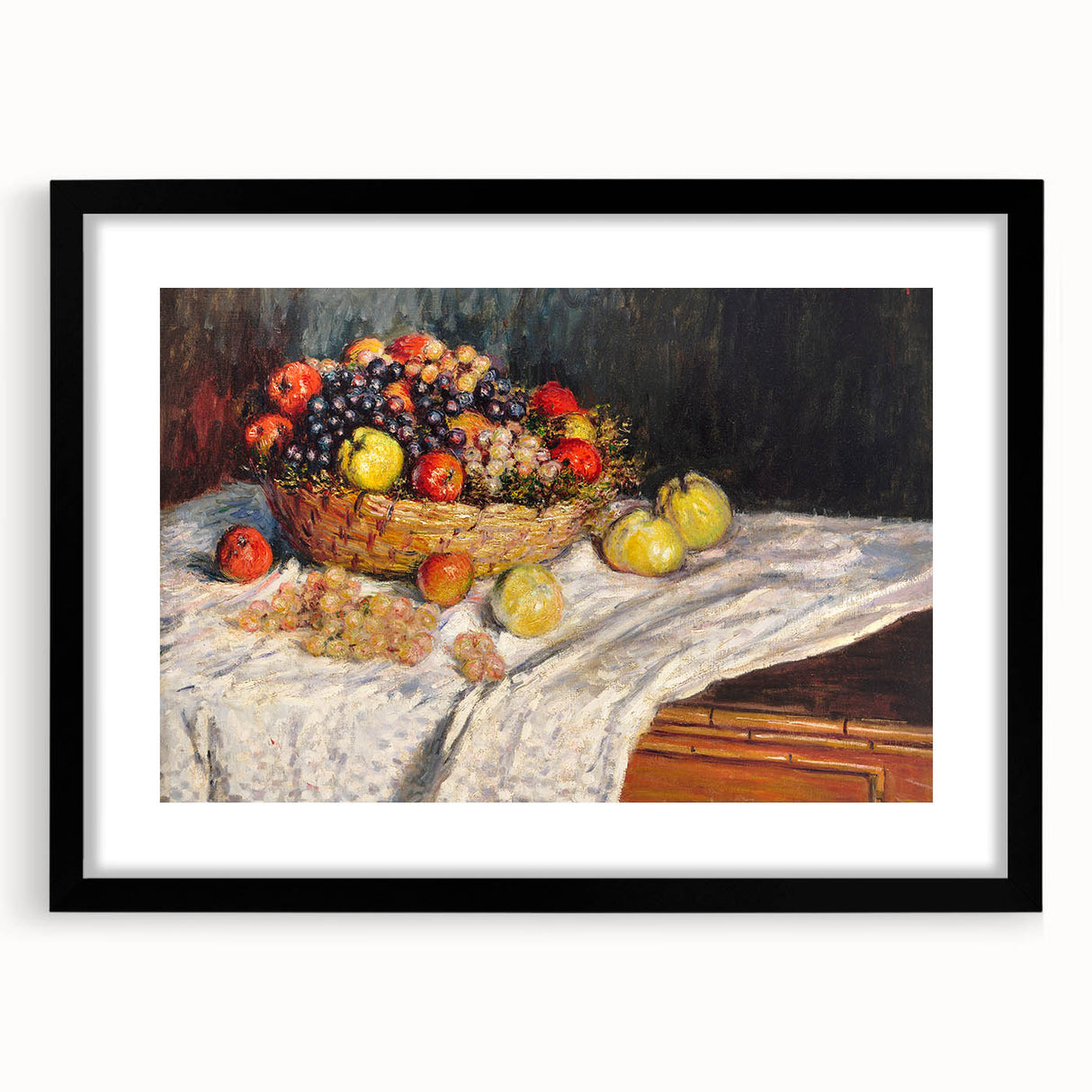 Apples and Grapes - Vibrant Still Life by Claude Monet
