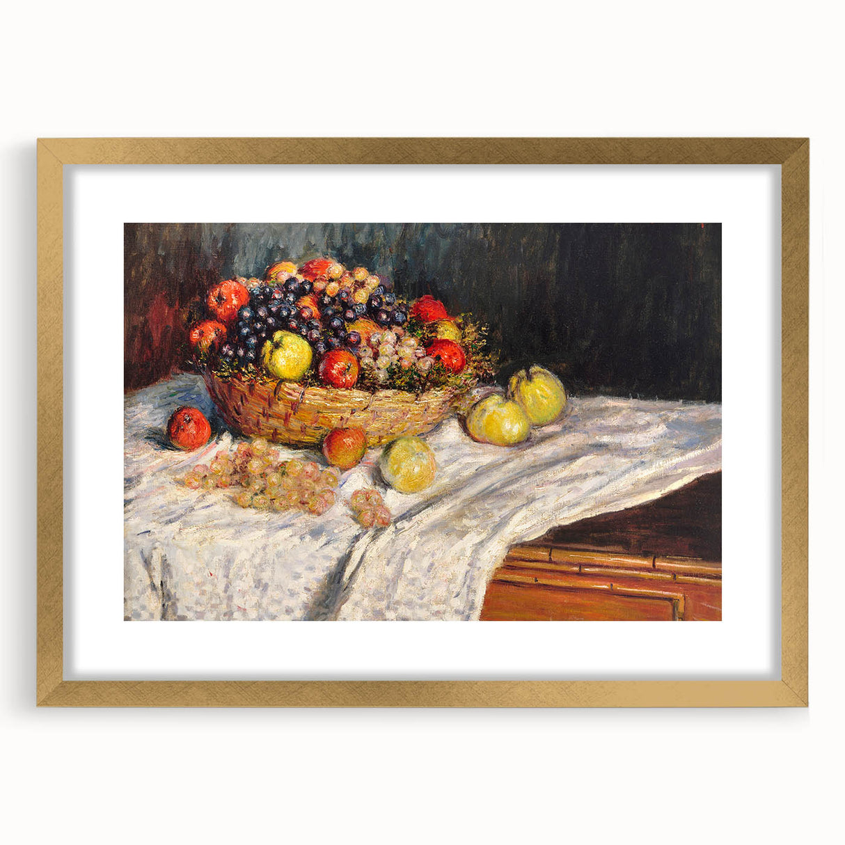 Apples and Grapes - Vibrant Still Life by Claude Monet