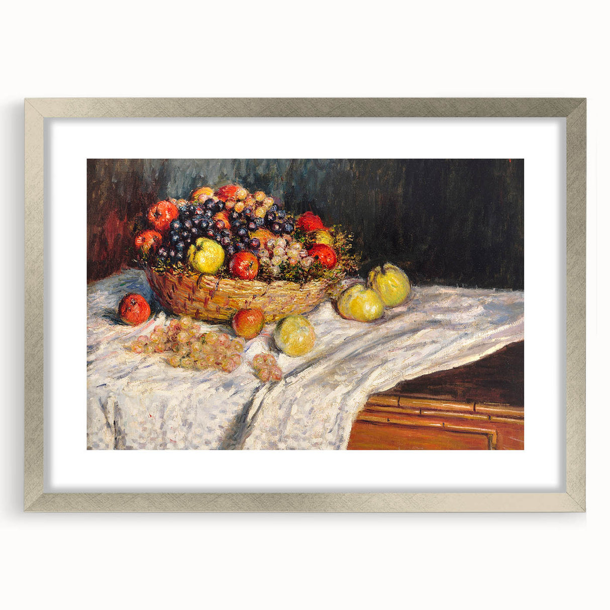 Apples and Grapes - Vibrant Still Life by Claude Monet