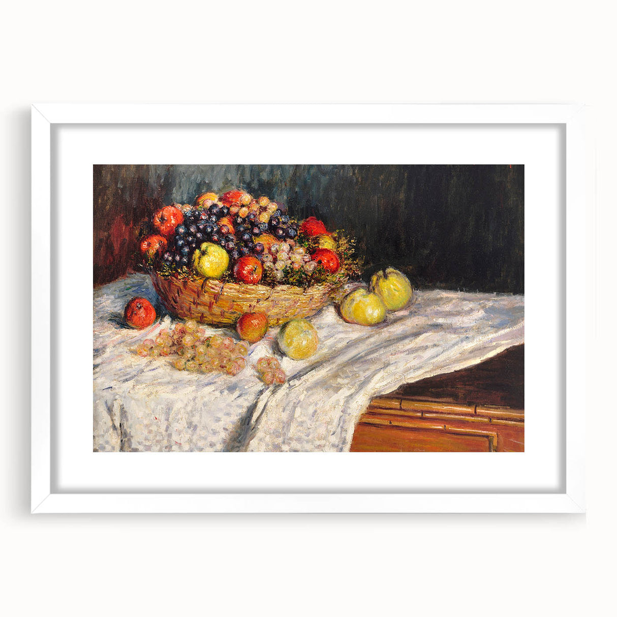 Apples and Grapes - Vibrant Still Life by Claude Monet