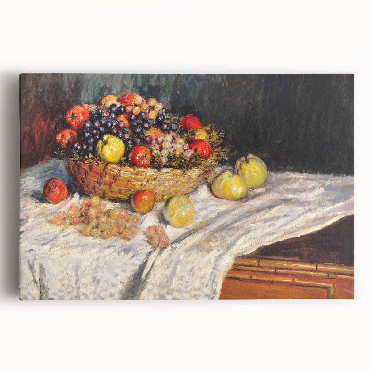 Apples and Grapes - Vibrant Still Life by Claude Monet