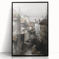 Framed acrylic artwork showcasing a vibrant landscape design with a black frame, ideal for modern home decor. The piece features vivid colors and intricate details, perfect for enhancing living spaces or galleries.