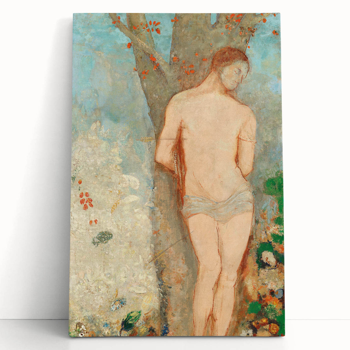 Modern Wall Art - Saint Sebastian by Odilon Redon - Abstract Modern Art