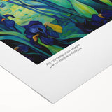 Art deco poster featuring a vibrant impressionist style scene on rolled canvas, suitable for dining room decor.