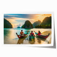 Rolled print of a serene Philippine landscape with lush greenery and floral elements, suitable for dining room wall art.