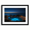 Abstract art print featuring vibrant Caribbean scenery on a textured, extra large canvas, ideal for living room decor.