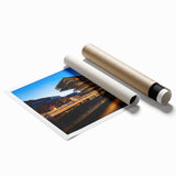 Extra large rolled print of a floral art scene set in Belgium, featuring soft pastel shades.