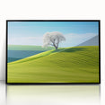 Large abstract wall art of a European cityscape in muted colors on a framed acrylic, ideal for modern living room decor.
