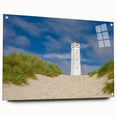Large abstract wall art of a European scenery in Denmark, depicted in muted earth tones on acrylic glass.