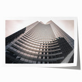 Extra large rolled print of London scenery with floral accents in muted colors, ideal for art wall dining room decor.