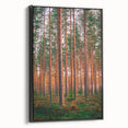 Black and white landscape art painting of a Finnish scenery on framed canvas, suitable for bedroom decor.