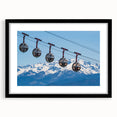 Colorful abstract art print of the French Alps in vibrant hues on a textured, extra large canvas.