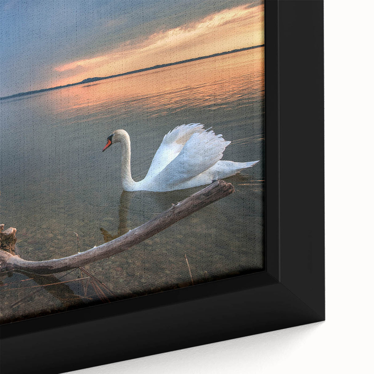 Black wall art featuring a textured, colorful European scenery on a large framed canvas, suitable for living room decor.