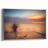 Landscape art painting of a European Lithuanian scenery on a framed canvas.