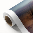 Art Deco poster of a scenic European landscape in pastel shades on rolled canvas, ideal for nursery wall art.
