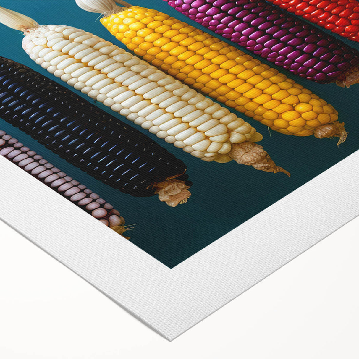 Art deco poster of Oaxaca scenery on rolled canvas, featuring vibrant earth tones, ideal for dining room wall art.