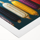 Art deco poster of Oaxaca scenery on rolled canvas, featuring vibrant earth tones, ideal for dining room wall art.
