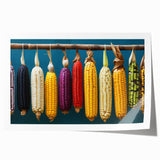 Extra large rolled print of Oaxaca scenery with vibrant floral elements, ideal for art wall dining room.