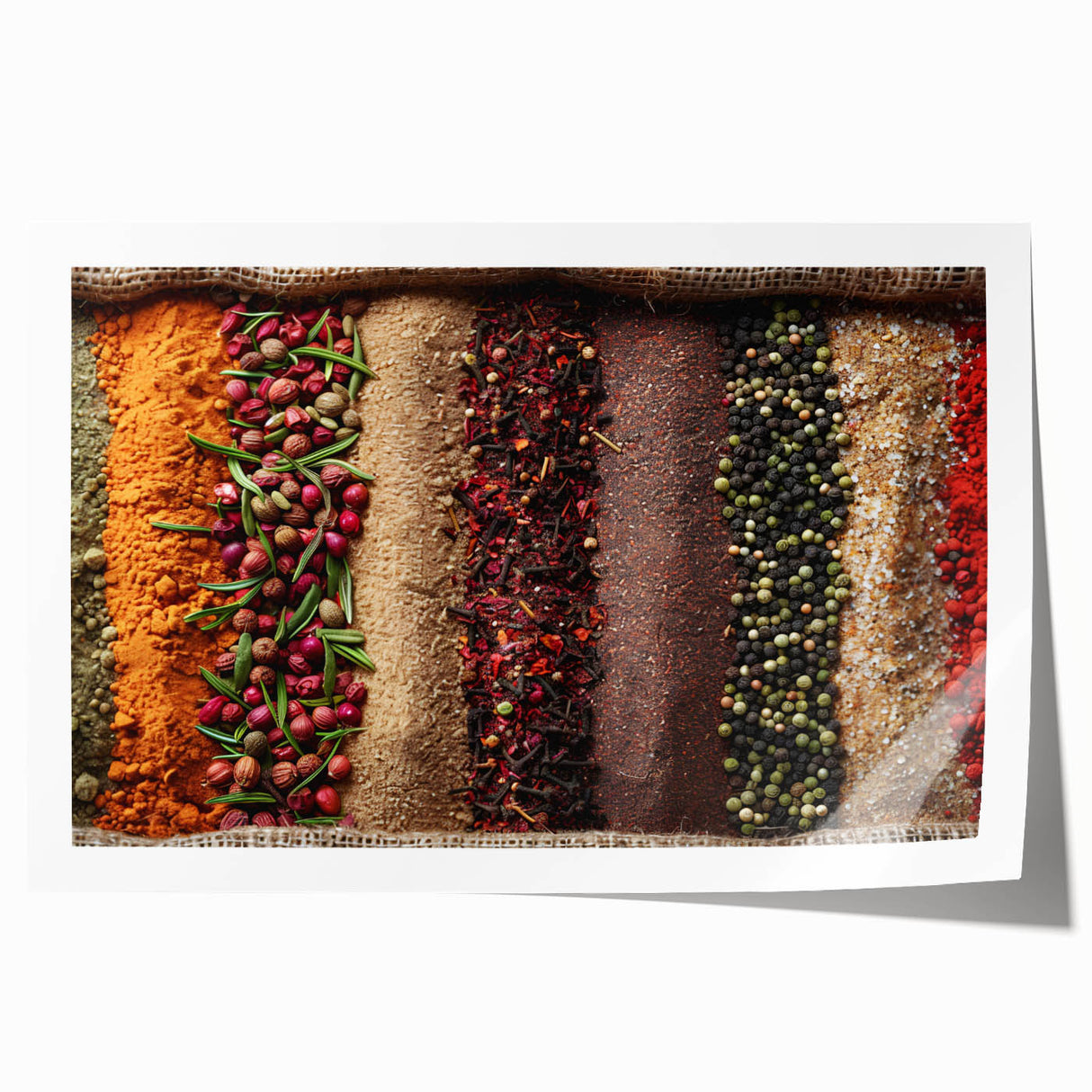 Rolled print of Dubai skyline in muted earth tones, ideal for art wall dining room.