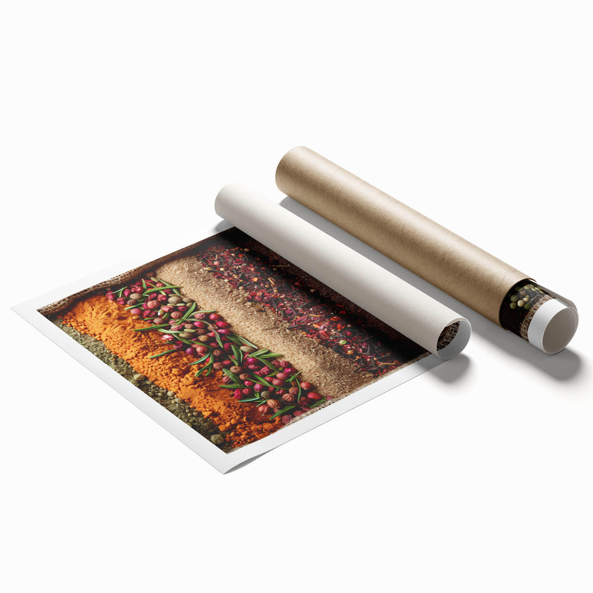 Extra large rolled print of Dubai skyline with soft pastel shades, ideal for classy bathroom wall art.