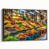 Black and white landscape art painting of Tel Aviv, framed canvas, ideal for bedroom wall decor.